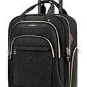 BAGSMART Underseat Carry On Luggage Airline approved,16-inch Small Underseater Softside Travel Suitcase with Wheels Lightweight Overnight Rolling Carry-on Luggage for Women Men Weekender,Black