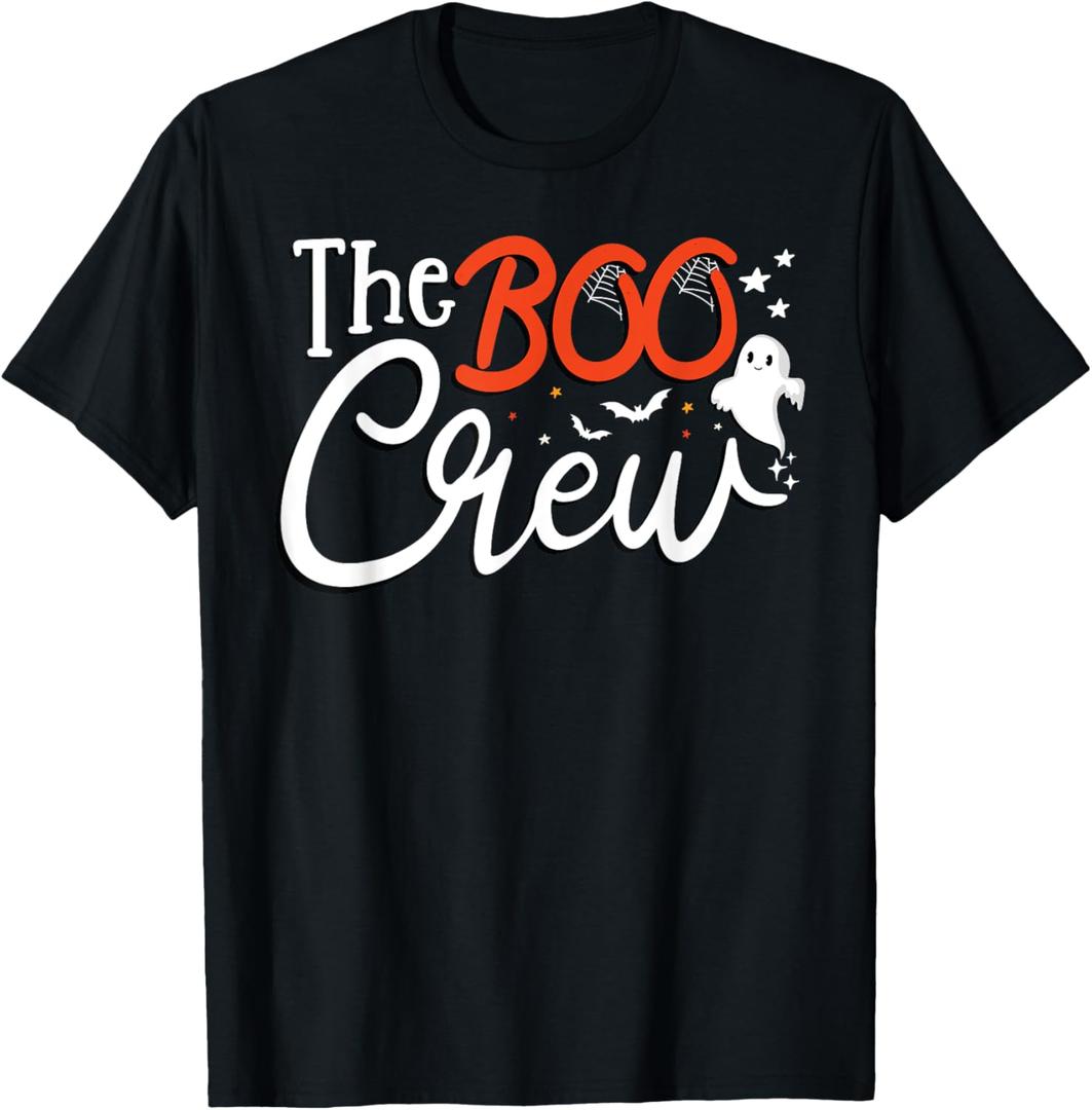 The Boo Crew A Ghost Vibes Group Matching Halloween Costume T-Shirt, XL