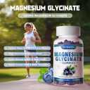 Magnesium Glycinate Gummies 1000mg with Magnesium L-Threonate,Chelated Magnesium Potassium Complex Supplement with VitD, B6, CoQ10, Calcium,Supports for Memory, Calm, Mood - 90 Gummies Blueberry