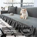MDSASFD Pet Couch Covers for Sofa, Dog Couch Cover Washable, Cat Couch Protector Non-Slip, Pet Sectional Sofa Covers with Skirt, Sofa Cover for 2-3 Seats Sofa(1pc/Dark Grey/[27.5"+7.8" Skirt]63")