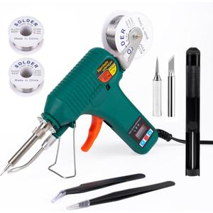 Soldering Gun Kit - Soldering Iron Kit with Adjustable Temp 180-520C,ON/OFF Button,80W LED Digital Internal Heat Soldering Gun,Auto Send Tin Soldering Kit for Electronics Welding Repair DIY