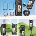Insta 360 X4 Aluminum Metal Frame Cage Bag Case Lens Guards with Silicone Lens Cap Screen Protector for Insta360 X4 X 4 Camera Accessories Kit Multi-use Mount Clamp Adapter
