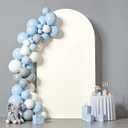 6.6 ft Arch Backdrop Cover Ivory - Double-Sided Spandex Arch Covers Stretchy Backdrop for Balloon Arches Birthday Party Baby Shower Banquet Wedding Photo Background
