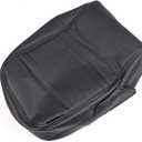 New Console Lid Jump Seat Armrest Cover, Compatible with 2007-2013 Chevy Avalanche Suburban Tahoe Silverado GMC Yukon Sierra, Microfiber Leather Black