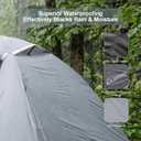 EchoSmile Lightweight Backpacking 2 Person Tent, Aluminum Pole Waterproof Camping Tent with Extendable Vestibule for Gear Storage, Easy Setup Outdoor Shelter for Hiking & Travel