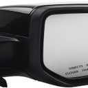Dasbecan Right Passenger Side Door Mirror Compatible with Honda Civic 2016-2021 Power Glass Non-Heated Manual Folding Paint to Match Replaces 76208TBAC03ZA HO1321283 Black 3Pins (For US Built Models) (Right-3Pins)