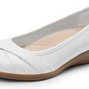 DREAM PAIRS Women's Ballet Flats Business Office Work Dress Shoes Comfortable Dressy Flats for Women size 8.5