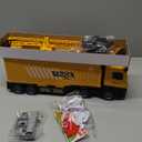 Construction Toys Truck Crane for Kids - Truck Race Track Kids Toy Eject Car Set Excavator Bulldozer Dump Trucks Cement Truck Vehicle Easter Christmas Birthday 2+ 3 4 5 6 7 8 Years Old Boy Girl Gift