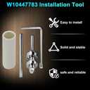 Funmit W10435302 & W10447783 Washer Bearing Tool Kit and Tub Seal Replacement for Whirlpool Cabrio and Maytag Bravos XL Washers, Repair Noisy, Shaking, Leaking, UL/OL Error Issues