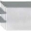 3 PACK Mesh Zipper Pouch Bags, Zipper Pouches for Organizing, Teacher Storage and Organization Bags(5, A4)