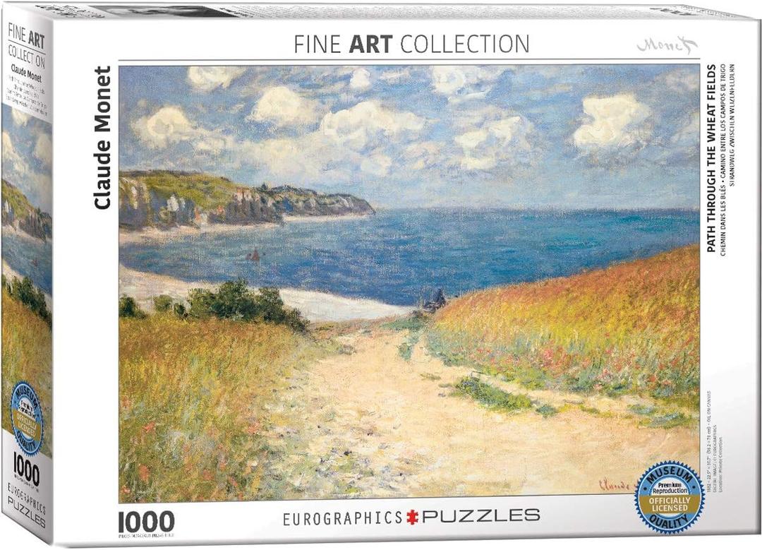 Eurographics Chemin dans les Bles by Claude Monet 1000-Piece Puzzle