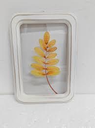HH 11.8in Clear Wall Sign Leaf Yellow