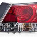 Tail Light for Sedan Honda Accord 2008-2012 HO2801172 Rear Taillight Assembly Replaces for 33500-TA0-A01-Tail Lamp with Bulb-Passenger Right Side RH