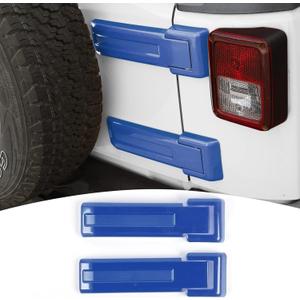 Tailgate Hinge Cover Trim Accessories for 2007-2018 Jeep Wrangler JK JKU & Unlimited (Blue)