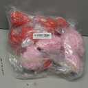 12 Pcs Valentine's Day Decoration Red Rose Heart Ornaments 3.9'' 3.1'' 2.36'' Foam Roses Floral Wreath Pink Red Hanging Decorations for Tree Wife Mom Women Gift Home Wedding Decor