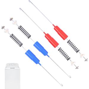 Washer Suspension Rod and Spring Assembly WH16X26909 WH16X26908 Compatible with GE Hotpoint Washing Machine Replace WH16X25220 WH16X25219 AP6292085 AP6286894 EAP12343379 4588119