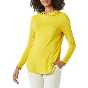 Amazon Essentials Women's Supersoft Terry Essentials Hoodie, Standard-Fit Long-Sleeve Pullover L