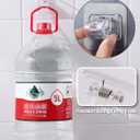 Curtain Rod Bracket No Drilling 16pcs, Self Adhesive Nail Free Curtain Rod Wall Brackets Hooks, Adjustable Drapery Towel Holder Fixing Hook for Home Bathroom Kitchen and Hotel Use (Transparent)