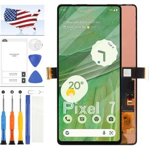 TFT Screen Replaaacment for Google Pixel 7 Display for Google Pixel 7 GVU6C GQML3 6.3" LCD Screen Display Digitizer Assembly Repair Kit (No Fingerprint Support)