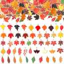 Cunno 150 Pcs Thanksgiving Charms for Jewelry Making Maple Leaf Fall Charms Bulk Autumn Pendants Bracelets Necklaces Earrings DIY Craft Supplies Holiday Decor