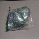 Luxshiny Funky Decor Hanging Disco Ball Mirror Disco Ball Reflective Party Decoration for Home Wedding 2 Pcs