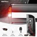LED Tail Lights Assembly Fit for Dodge RAM 1500 2007-2008, for Dodge RAM 2500 3500 2007-2009 Pickup Truck [Factory Halogen Type], Taillights Rear Brake Lamp Set, Smoked Lens