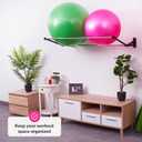 Exercise Ball Holder | Organize Your Space | Wall Mounted Rack | Yoga Ball Holder | Exercise Wall Mount | Fitness Therapy & Stability Rack | For Gyms, Studios, Home Gyms