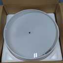 2-Light Flush Mount Ceiling Light Fixture, 12 Modern Close to Ceiling Light with White Fabric Linen Drum Shade, Round Ceiling Light for Bedroom Hallway Living Room Bathroom Dining Kitchen