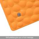 Non-Slip Bathtub Mat OTHWAY Soft Rubber Bathroom Bathmat with Strong Suction Cups (Orange, 16x31.5 inch)