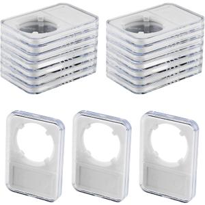 10-Pack Coin Slab Display Holder, Storage Case for Morgan, Peace, IKE Silver 38mm Dollar Coin, Organize Your Coin Collection with Clear Acrylic Cases