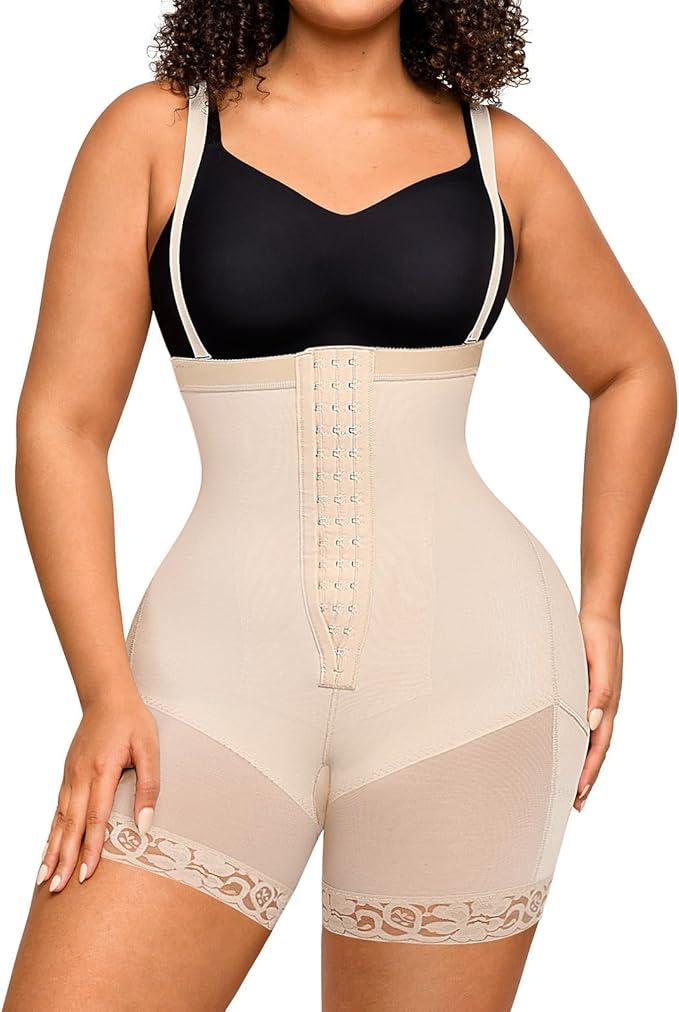 FeelinGirl Faja Body Shaper Tummy Control Shapewear for Women Butt Lifter Post Surgery Fajas Postparto Para Mujer, Medium