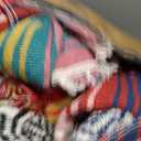 Haull 10 Pcs Large Mexican Blankets Bulk 51" x 71" Mexican Serape Blankets Yoga Authentic Throw Colorful Striped Falsa with Fringed for Outdoor Car Travel Camping Beach Picnic Patio Mat Towel, Small
