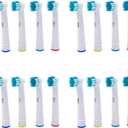 Replacement Heads Compatible with Oral B Braun Electric Toothbrush - DuPont Soft Bristles Tooth Brush for Gentle Gum Care, Pack of 16