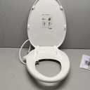 Kohler PureWash M300 Manual Bidet Toilet Seat, Elongated & Low Profile, Non-Electric, Adjustable Water Pressure, Frontal & Rear Wash, Self Cleaning, White, Chrome Handle