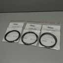 3 x Lamons Sterling Seal and Supply (STCC) ORVT284 Viton Number 284 Standard O-Ring, Fluoropolymer Elastomer, 70 Durometer Hardness, 18" ID, 18-1/4" OD