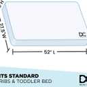 Delta Children Twinkle Stars Dual Sided - 6" Premium Sustainably Sourced Fiber Core Crib and Toddler Mattress - Waterproof - GREENGUARD Gold Certified 