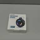 EBODA Bluetooth Shower Speaker, IPX7 Waterproof Portable Wireless Small Speakers, Floating, 2000mAh with Light for Home, Pool, Beach, Boat, Kayak Accessories, Gifts for Men, Women - White