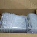 Clear Storage Latch Box 12 Quart, Plastic Organizing Box/Bin with Lid and Black Handles, 6-Pack