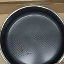 Blue Diamond Hybrid Nonstick Stainless Steel 4QT Saute Pan with Glass Lid, PFAS-Free Ceramic Diamond Bond, Deep Jumbo Skillet, Induction Ready, Dishwasher & Metal Utensil Safe, Stay-Cool Handle