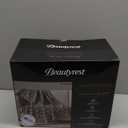 Beautyrest Long Brushed Faux Fur Chevron Pattern Electric Blanket, Auto Shut Off, Virtually Zero EMF, Multi Heat Setting, UL Certified, Machine Washable, Taupe Ikat Throw 50x60