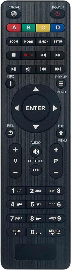 Replace Remote Control fit for Dune HD 53D Lite TV-101 TV-102 TV-301 TV-303, Also Replacement Compatible with Polsky Polska Polbox Polzon Kartina TV