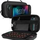 Orzly Case Compatible with Nintendo Switch 2 Protective Carry Case (2025 Model) with Screen Padding, Game Card microSD Pockets for Console and Accessories Screen Size 7.9" - Gift Boxed (Black)