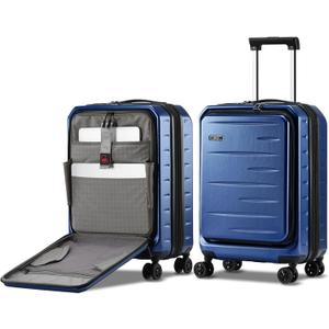 CENSIEN Expandable 20" Carry On Luggage Airline Approved with Front Pocket, 20 Inch EXT