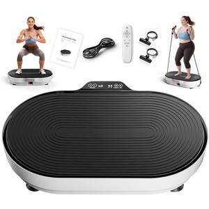 Vibration Plate Exercise Machine, Enlarged Vibration Plate for Lymphatic Drainage Vibrating Plate Fitness, Whole Body Vibration Plates for Weight Loss Power Plate Vibration Platform 99 Speeds 660 LBS