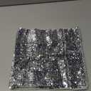 Women's Sparkly Sequin Crop Tops Strapless Metallic Tube Tops with Metal Mesh Drop Dangle Earrings for Party Clubwear