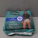 Depend Fresh Protection Adult Diapers, Incontinence Underwear for Men, Disposable, Maximum, Large, Grey, 17 Count