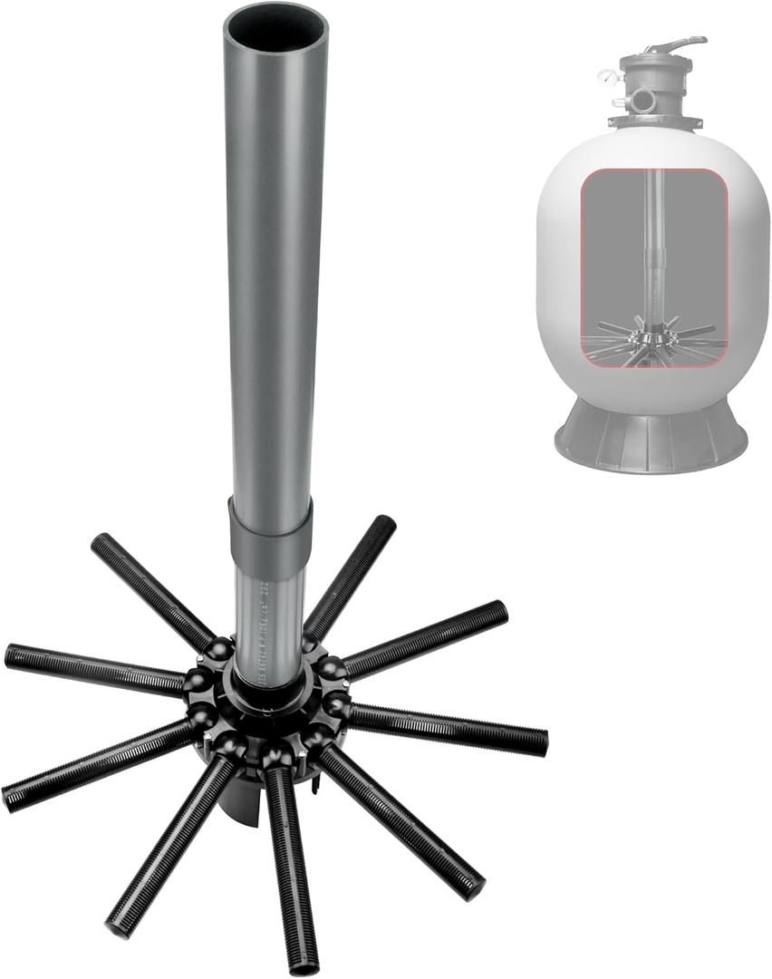 SX244DA Lateral Assembly with Center Pipe Compatible with Hayward s244t Sand Filter Tank, Threaded Lateral Assembly for Hayward S244TC, S270T, S270T2, Spa Pool Sand Filter Replacement Parts