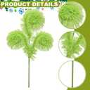 Realspring 4 Pcs Lime Green Furry Christmas Tree Picks 16 Inch Christmas Tree Topper Decorations Furry Spiral Curly Sprays Stems for Xmas Home Wreath DIY Crafts Vase Filler Decorations Gifts Supply