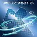 Upgraded Water Filter Replacement Fit for Zero Pitcher and Dispenser ZR-001 ZR-004 ZP-006 ZR-017, Five-Stage Filter System, Effectively Reducing Lead, Chromium, and Contaminants, 4 Packs, By BOGDA