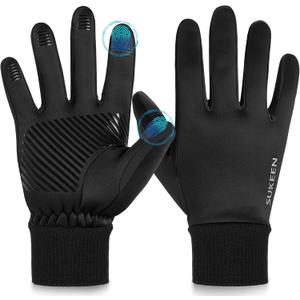 Sukeen Winter Gloves Men Women Touchscreen Anti-Slip Sports Gloves Lightweight Cold Weather Warm Gloves for Running, Cycling